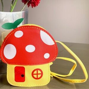 Whimsical Mushroom Kids Bag - Red & Yellow